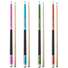   VEVOR biliárd dákó, 4 darabos biliárd dákó, 1473,2 mm-es kanadai juharfa biliárd dákó ABS csatlakozógyűrűvel, dákók professzionális biliárdasztalhoz, bárhoz, otthonra, irodába, 510g, 538g, 566g, 595g