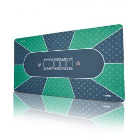   VEVOR pókerasztallap, 70 x 35 hüvelykes pókerszőnyeg asztalhoz, 6-8 játékos számára összecsukható pókerasztallap hordtáskával, összecsukható pókerasztallap pókerjátékokhoz, pókerterem, téglalap alakú, zöld