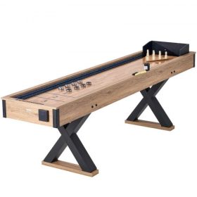   VEVOR 9 láb Shuffleboard asztal 2 az 1-ben Shuffleboard és Bowling kombinált játékkészlet