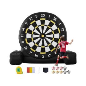   VEVOR felfújható foci darts tábla, több mint 3 méter magas óriás foci darts tábla 9 rúgólabdával és pumpával, 2 perces összeszerelés és tárolótáska a könnyű hordozáshoz, óriás udvari játékokhoz, óriás rúgó darts játék
