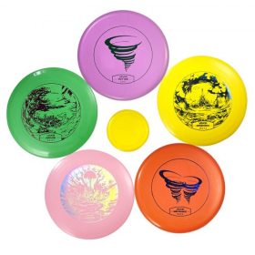   VEVOR Disc Golf készlet, 5 db kezdőknek való repülő korong, Disc Golf kezdőkészlet teljes testes erőnléti edzéshez, Putterrel, középkategóriás ütővel, driverrel, mini jelölővel, PDGA jóváhagyással kültéri hátsó udvarhoz, gyepre, s