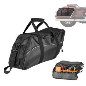   VEVOR motorkerékpár nyeregtáska bélés táska, 18 literes betétes tároló utazópoggyász táska szervező, kompatibilis a Harley Davidson 1993-2022 Touring Road/Street Glide/Electra Glide/Road King nyeregtáskával, fekete