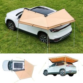   VEVOR 270 fokos napellenző, 4,9 ㎡ vezetőoldali járműnapellenző, vízálló UV50+ autóoldali napellenzők hordtáskával, minden időjárási körülmény között szabadon álló, szárazföldi napellenzők, autós menedék SUV-hoz, kisteherautóhoz, t