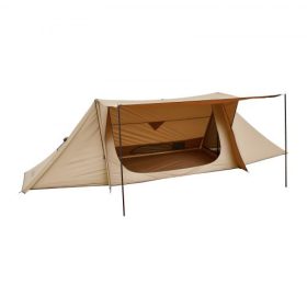   VEVOR kemping meleg sátor, könnyű bushcraft sátor tűzhely-csatlakozóval és 2 ponyvarúddal, vízálló téli meleg sátrak menedékei, hordozható 4 évszakos sátrak 2 fő részére túrázáshoz, horgászathoz, vadászathoz, hátizsákos túrázáshoz