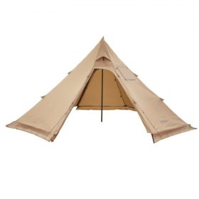   VEVOR meleg sátor 4 fő részére, hordozható téli tipi sátor tűzhelycsatlakozóval, vízálló kemping sátrak, könnyű 4 évszakos menedék sátrak túrázáshoz, horgászathoz, hátizsákos túrázáshoz, M méret