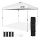 VEVOR Pop Up Canopy partisátor 304,8 x 304,8 cm hordozható táskával fehér kempinghez