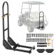 VEVOR golfkocsi kapaszkodó, 450 x 235 x 905 mm, kompatibilis a legtöbb fém láblemezes golfkocsival, módosítást nem igényel, 27,5-33,5 hüvelyk magasságban állítható szénacél hátsó ülés kapaszkodó, fekete