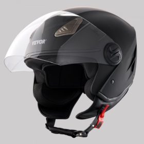   VEVOR motoros sisak, 3/4-es, Smart Street ABS és nagy sűrűségű sisak Bluetooth kommunikációval és cserélhető lencsével, DOT által jóváhagyott kényelmes motocross sisak, fiataloknak és felnőtteknek egyaránt alkalmas