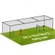 VEVOR baseball ütőketrec, 12700 x 3900 x 3080 mm, szabadon álló, hordozható ütőketrec, ütőketrecek 30 rétegű csomózott HDPE-vel és karabineres kampókkal, ütőketrec-háló beltéri és kültéri használatra (CSAK HÁLÓ)