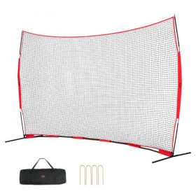   VEVOR Barricade hátfalháló, 16x10 láb labdajátékokhoz, hordozható edzőfelszerelés hordtáskával, védőképernyő baseball, softball, lacrosse, foci, jégkorong edzéshez, kertbe