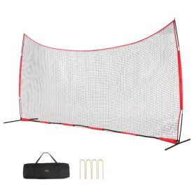   VEVOR Barricade hátfalháló, 20x10 láb labdajátékokhoz, hordozható edzőfelszerelés hordtáskával, védőképernyő baseball, softball, lacrosse, foci, jégkorong edzéshez, kertbe