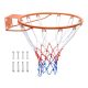 VEVOR kosárlabda palánk, falra, ajtóra szerelhető kosárpalánk, strapabíró Q235 kosárlabda flexibilis szegélyű kapucsere hálóval, standard 18"-os beltéri és kültéri függő kosárpalánk gyerekeknek és felnőtteknek