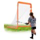 VEVOR Lacrosse kapu, 4' x 4' kisgyermek lacrosse háló, összecsukható, hordozható lacrosse kapu hordtáskával, vasvázas hátsó udvari edzőfelszerelés, gyors és egyszerű beállítás, tökéletes ifjúsági edzéshez, narancssárga