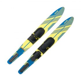   VEVOR vízisí 150 cm / 59 hüvelyk, vízisí X-7 állítható patkókötéssel és párnázott hátsó orrlemezzel, magasfényű UV bevonatú vízisí kombináció felnőtteknek 136 kg-ig
