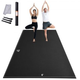   VEVOR edzőszőnyeg csúszásgátló jógaszőnyeg edzőterem fitnesz Pilate edzőszőnyeg (3,7x1,8 m)