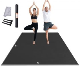   VEVOR edzőszőnyeg csúszásgátló jógaszőnyeg edzőterem fitnesz Pilate edzőszőnyeg (2,4x1,8 m)