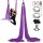 VEVOR Aerial Silk & Yoga Swing, 8,7 yard, Aerial Yoga Hammock készlet 100 g/m² nejlon anyagból, teljes felszerelés és egyszerű beállítási útmutató, antigravitációs repülés minden szintű fitnesz-testépítéshez, lila