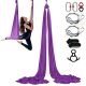 VEVOR Aerial Silk & Yoga Swing, 8,7 yard, Aerial Yoga Hammock készlet 100 g/m² nejlon anyagból, teljes felszerelés és egyszerű beállítási útmutató, antigravitációs repülés minden szintű fitnesz-testépítéshez, lila