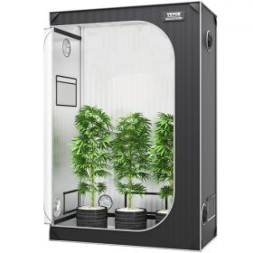   VEVOR 2x4 Grow sátor, 48'' x 24'' x 72'', nagy fényvisszaverő 2000D Mylar hidroponikus termesztősátor megfigyelőablakkal, szerszámtáskával és padlótálcával beltéri növények termesztéséhez