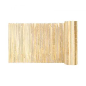   VEVOR természetes bambuszléc-elválasztó, környezetbarát bambuszléc-kerítés, 3 láb magas x 19,6 láb hosszú, dekoratív bambusz rácspanel, kertbe, hátsó udvarba, erkélyre, teraszra, medence mellé