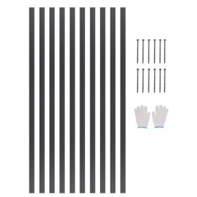   VEVOR fém tájszegély, 10 csomag 60 hüvelykes rozsdaálló alumíniumötvözetből készült tájszegély, hajlítható kerti szegély, nagy teherbírású gyepszegély kerítés virágágyás udvari ösvényhez