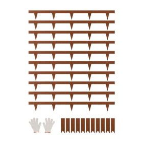   VEVOR acél kerti szegély, 10 csomag 40 x 4,5 hüvelykes időjárásálló és rozsdaálló fém kerti szegély, hajlítható kerti szegély, nagy teherbírású gyepszegély, virágágyás udvari ösvényelválasztó