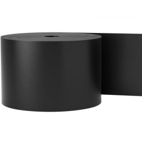   VEVOR kerti szegély, 25 cm mélység, 18 m teljes hosszúság, újrahasznosított HDPE tekercselt teraszburkolat, rugalmas hajlított szegély kertépítéshez, gyephez, kerthez, udvarhoz, a behatoló gyomok ellen, fekete