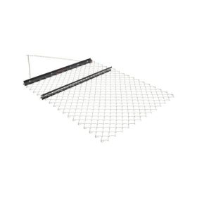   VEVOR láncos borona, 1,2 x 1,5 méteres láncos borona - Q235 acélból készült, UTV traktor tartozékok tereprendezéshez vagy gyep előkészítéséhez, tartós borona gereblye kavicsos kocsifelhajtóra, mezőgazdasági területre, kertre, feke