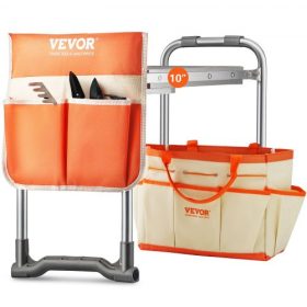  VEVOR kerti térdelő és ülés, 25 cm-es EVA széles alátét, 150 kg teherbírású összecsukható kerti szék, térdelő pad kertészkedéshez szerszámtáskával, ajándékok nőknek, nagyszülőknek, időseknek, anyukáknak és apukáknak