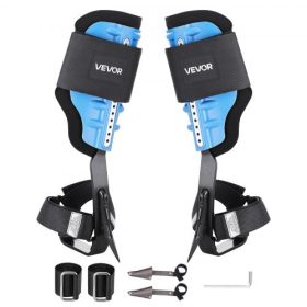   VEVOR famászó tüskék, állítható magasságú famászó felszerelés pántokkal és párnázott párnával, 159 kg teherbírás, strapabíró acél sarkantyú, fakitermelő felszerelés gyümölcsszedéshez és vadászathoz