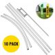 VEVOR reklám zászlórúd, 10 db toll zászlóköteg földbe szúrható szöggel, 16 lábas szélcsendes zászlórúd szettek földbe rögzítő karóval, 6 db-os Swooper zászlórúd készlet, céges zászló vállalkozásoknak és üzleteknek