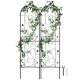 VEVOR kerti rács futónövényekhez, 60 x 15 hüvelyk, 2 csomag rozsdamentes fém kerti virágrács, kültéri futórózsa-rács, uborkatartó, dekoratív klematisz-rács udvarokhoz, gyepekhez