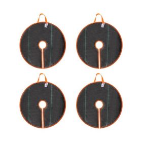   VEVOR faöntöző gyűrűk, 4 csomag 10 gallonos önöntöző fazsákok, lassan felszabaduló faöntöző zsákok akár 30 napig, nagy teherbírású automatikus csepegtetőrendszer kerti fák és cserjék ültetéséhez