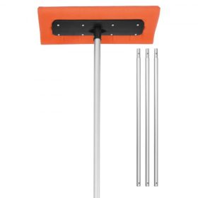   VEVOR hókaparó tetőre, 45 cm-es hablapát, 2,25-5,62 m állítható tetőhókaparó, hosszabbító csövek és csúszásmentes fogantyú, könnyű hóeltávolító eszköz házi levelek törmelékeltakarításához