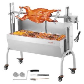   VEVOR Roaster Spit Rotisserie BBQ Grill sertés bárány csirkesütő 52W 198LBS