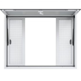   VEVOR 48"L x 36"W koncessziós állvány, tálaló ablakban élelmiszer-teherautó-szerviz napellenző