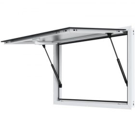   VEVOR felszolgálóablak food truckhoz, 36"x24" alumíniumötvözetből készült food truck szervizablak, akár 85 fokos szögben állítható kiszolgálóablak napellenző ajtóval és vontatóhoroggal, food truck felszolgáló utánfutókhoz