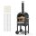 VEVOR kültéri pizzakemence, 12"-os pellettüzelésű kemencék, 2 rétegű pizzakemence fatüzelésű, fatüzelésű kültéri pizzakemence 2 levehető kerékkel, 1000℉ maximális hőmérsékletű pizzakészítő kemence grillezéshez