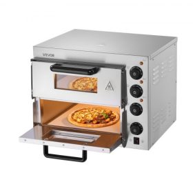   VEVOR kereskedelmi pultra helyezhető pizzasütő elektromos pizzasütő 35,6 cm-es pizzához beltéri használatra