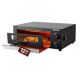 VEVOR Elektromos Pizzakemence, 304,8 mm-es Pultba épített Pizzakemence, 25-300 ℃ hőmérséklet-tartomány, 1450 W-os Beltéri Pizzasütő Időzítővel és Hőmérséklet-szabályozással, Pizzasütő Dupla Fűtőcsővel, Grillráccsal, Konyhai és Ker