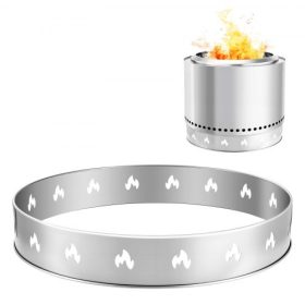   VEVOR tűzrakóhely-állvány Solo tűzrakóhelyhez, 68,6 cm-es füstmentes tűzrakóhely-gyűrű, rozsdamentes acél kandalló tűzhely tartókeret-kiegészítő, hordozható kültéri kempingtartó eszközök kandalláshoz