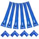 VEVOR medencetakaró vízzsák készlet, 6 db-os csomag, 2400 mm-es, egykamrás medencetakaró vízzsákok és 4 sarokcső, 0,4 mm vastag PVC zsáksúlyok szivárgásmentes szeleppel, téli, földbe süllyesztett úszómedence-takarásokhoz