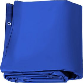   VEVOR medencevédő fedél, 4 x 8 m földbe süllyesztett medencefedél, kék PVC medencefedél, téglalap alakú biztonsági medencefedél, téli medencefedél, tömör biztonsági medencefedél úszómedencéhez, téli védőfedél