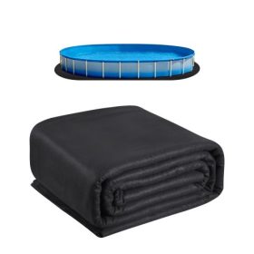   VEVOR ovális medencefólia-pad, 15 x 30 lábas medencefólia-pad föld feletti medencékhez, extra vastag medenceszőnyeg, megakadályozza a lyukakat, újrahasznosított geotextília anyagból készült alátét, meghosszabbítja a fólia élettart