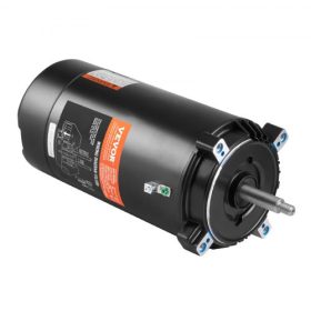   VEVOR 1,5 LE-s medenceszivattyú motor, 56J váz, 115V (13,6 amper)/230V (6,8 amper) 3450 RPM, 60Hz, 1,3 szerviztényező, 90μF/250V kondenzátor, balra forgás, kerek peremes cseremotor