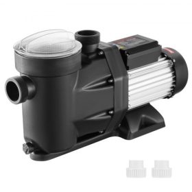   VEVOR 1500 W-os (2 LE) föld feletti medenceszivattyú, 220V-240V, 1450 / 2860 RPM kétsebességes szivattyú 1800W, 33000 l/h maximális áramlás. Nagy teljesítményű szivattyú, energiatakarékos úszómedence-szivattyú föld feletti medencé