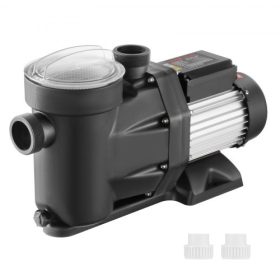   VEVOR 1100 W-os (1,5 LE) föld feletti medenceszivattyú, 220V-240V, 1450 / 2860 RPM kétsebességes szivattyú 1100W, 27800 l/h maximális áramlás. Nagy teljesítményű szivattyú, energiatakarékos úszómedence-szivattyú föld feletti meden