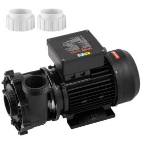   VEVOR 2 sebességes pezsgőfürdős szivattyú, 48 vázas, kétsebességes pezsgőfürdős szivattyú, 1100W / 35 m³/h / 13 m nagy sebességű vagy 250W / 14 m³/h / 2,8 m alacsony sebességű, 2"-os 90°-ban forgatható csatlakozóval pezsgőfürdőhöz