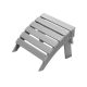 VEVOR Adirondack ottomán, 16,9H x 18,9SZ x 13M hüvelykes HDPE műanyag összecsukható Adirondack ottomán, időjárásálló lábtartó Adirondack székhez, széles körben használható kültéri verandára, medencére, gyepre, hátsó udvarra, szürk