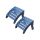VEVOR Adirondack ottomán szett, 2 db, 18,7H x 18,9SZ x 13,8M hüvelyk HDPE műanyag összecsukható Adirondack ottomán, időjárásálló lábtartó Adirondack székhez, kültéri verandára, medencére, gyepre, hátsó udvarba, kék